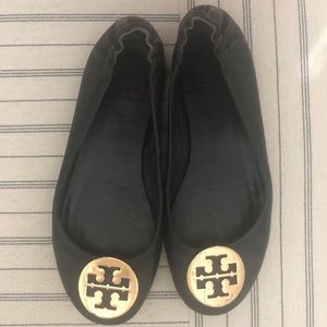 Black Tory Burch Reva Flats